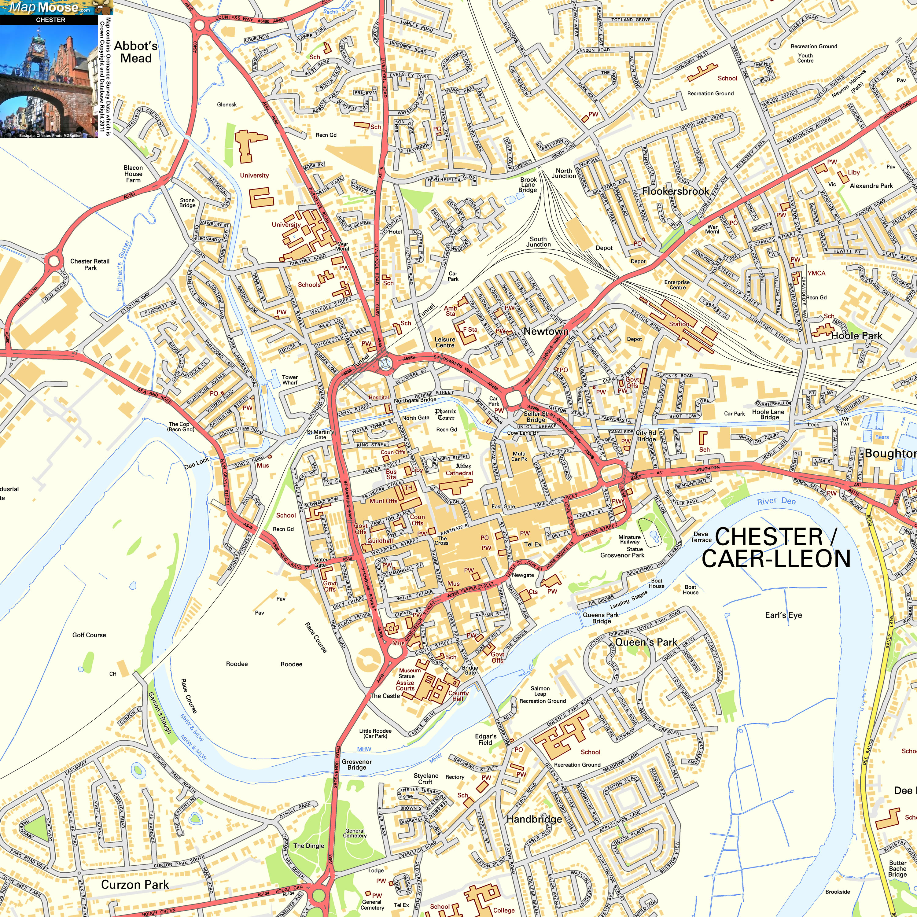 Amazing Map Of Chester City Centre In 2023 Access Here 